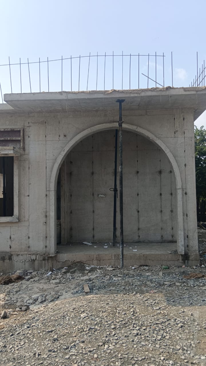 Arch formwork mould close-up